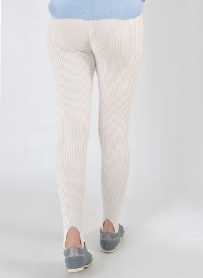 Cal�a Fus� Canelada Off White Gida Malhas - Foto 4