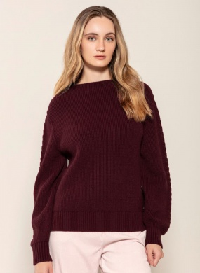 Blusa Alongada Bordo Biamar - Foto 1