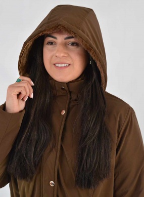 Jaqueta Estofada Revers�vel Pele Sint�tico Ganache Alpelo PLUS                                     - Foto 11