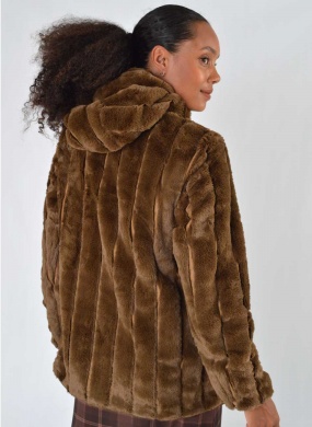 Jaqueta Estofada Revers�vel Pele Sint�tico Ganache Alpelo                                         - Foto 13