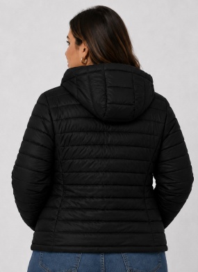 Jaqueta de Pluma Cor Preto Alpelo PLUS - Foto 2