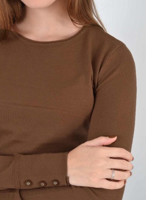 Blusa B�sica Tricot Cor Gianduia Alpelo  - Foto 2