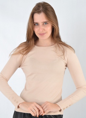 Blusa B�sica Tricot Nude Alpelo  - Foto 1