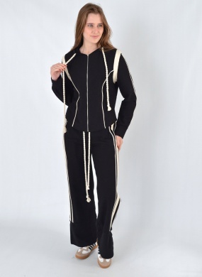 Conjunto Preto Bicolor Riscos Haes - Foto 1