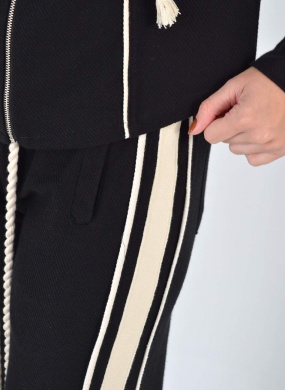 Conjunto Preto Bicolor Riscos Haes - Foto 3