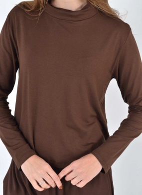 Conjunto Viscose Marrom Haya - Foto 2
