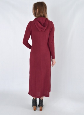 Vestido Longo Cor Bordo Declari - Foto 5
