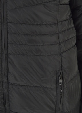 Jaqueta Estofada Capuz Pele Safira Fashion Cor Preto - Foto 4