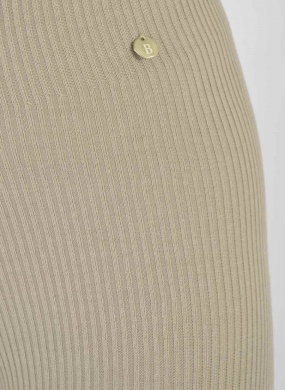Cal�a Fuso Em Tricot Bege Biamar - Foto 3