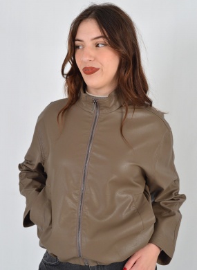 Jaqueta Bomber PU Cor Fendi Esquire - Foto 2