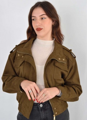 Jaqueta Bomber Suede Pellini - Foto 1