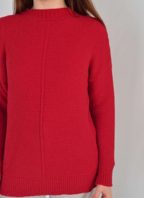 Blusa Alongada Fio Pluma Cor Vermelho Degli Uffizzi  - Foto 2