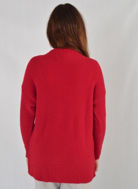 Blusa Alongada Fio Pluma Cor Vermelho Degli Uffizzi  - Foto 3