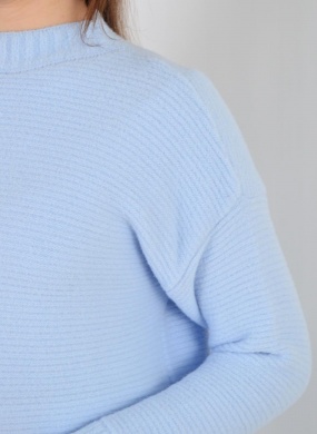 Blusa Alongada Fio Pluma Cor Azul Degli Uffizzi  - Foto 2