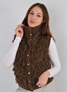 Colete Tricot Jana Cacau Das Gurias - Foto 1