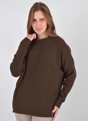 Blusa Ampla Olga Marrom Das Gurias - Foto 1