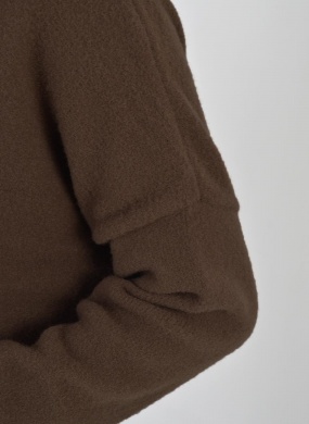 Blusa Ampla Olga Marrom Das Gurias - Foto 3