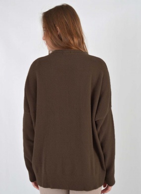 Blusa Ampla Olga Marrom Das Gurias - Foto 4