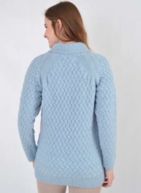 Maxi Blusa Guilhermina Azul Gola Das Gurias - Foto 4