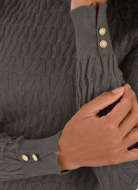 Blusa Modal Promo Alpelo Chumbo Gola - Foto 4