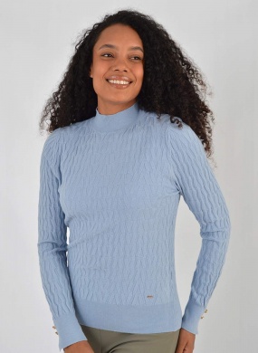 Blusa Modal Promo Alpelo Azul Gola - Foto 1