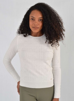 Blusa Modal Promo Alpelo Bot�es Punho Branca  - Foto 1