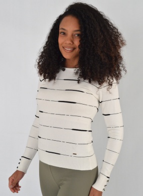 Blusa B�sica Listrada Alpelo  - Foto 1
