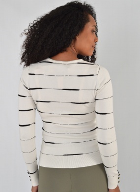 Blusa B�sica Listrada Alpelo  - Foto 3