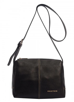 Bolsa Transversal Couro Preto Smartbag  - Foto 1