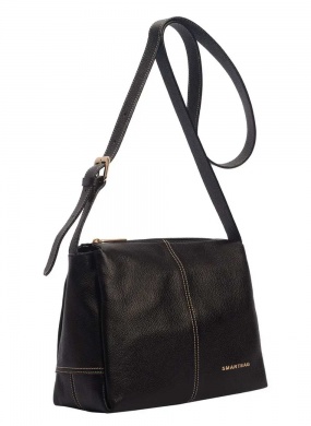Bolsa Transversal Couro Preto Smartbag  - Foto 2