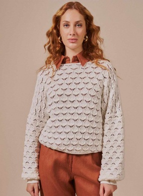 Blusa Tricot Ponto Ostra Biamar Algod�o - Foto 1