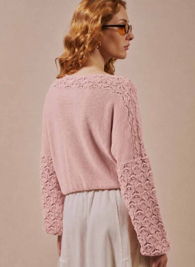 Blusa Tricot Ponto Ostra Biamar Rose - Foto 3