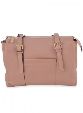 Bolsa Al�a Ombro em Couro Nude Smartbag - Foto 1