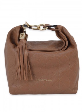 Bolsa Couro Floater Matelass� Caramelo Smartbag - Foto 6