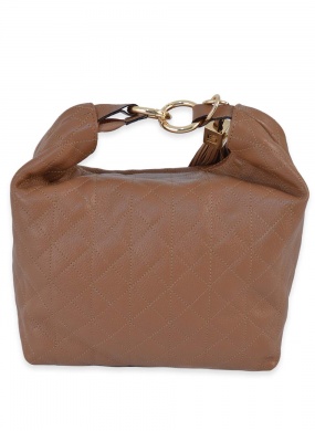 Bolsa Couro Floater Matelass� Caramelo Smartbag - Foto 8