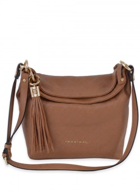 Bolsa Couro Floater Matelass� Caramelo Smartbag - Foto 10