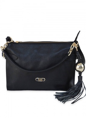 Bolsa Floater Preto Couro  - Foto 1