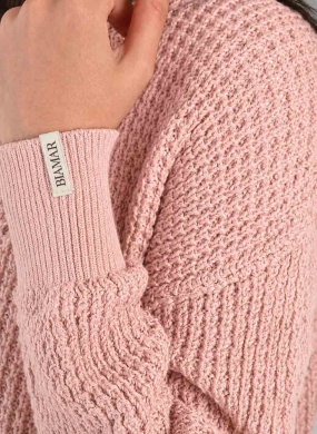 Blusa Tricot Algod�o Biamar Rose - Foto 3
