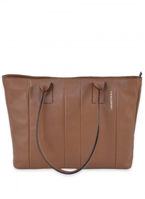 Bolsa Grande de Couro Caramelo Smartbag - Foto 2