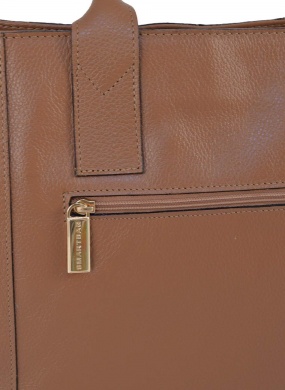 Bolsa Grande de Couro Caramelo Smartbag - Foto 3