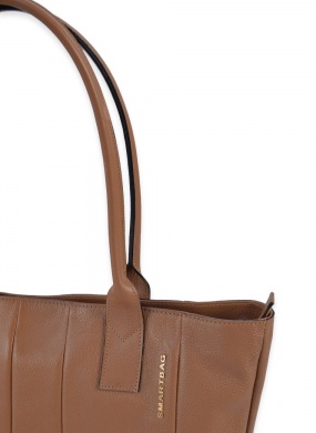 Bolsa Grande de Couro Caramelo Smartbag - Foto 5