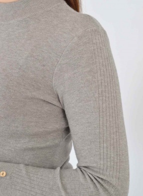 Blusa B�sica Promo Alpelo Cinza Smoke Gola - Foto 2