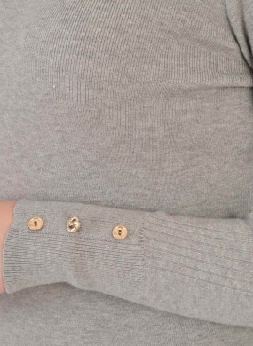 Blusa B�sica Promo Alpelo Cinza Smoke Gola - Foto 3