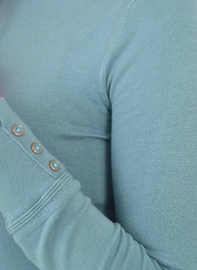 Blusa B�sica Promo Alpelo Azul Blue Stone Gola Soft - Foto 2