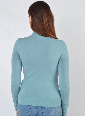 Blusa B�sica Promo Alpelo Azul Blue Stone Gola Soft - Foto 3